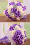 Graceful mousse ronde / Ruban Bouquets de mariée