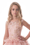 2024 Tulle Scoop With Beads Flower Girl Dresses A Line Sweep Train