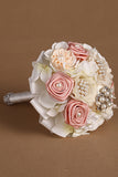 Wedding bouquet Roses ruban avec Broche strass (25 * 15cm de)