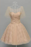 2024 Sweetheart A Line Homecoming Robes Tulle &amp; Lace