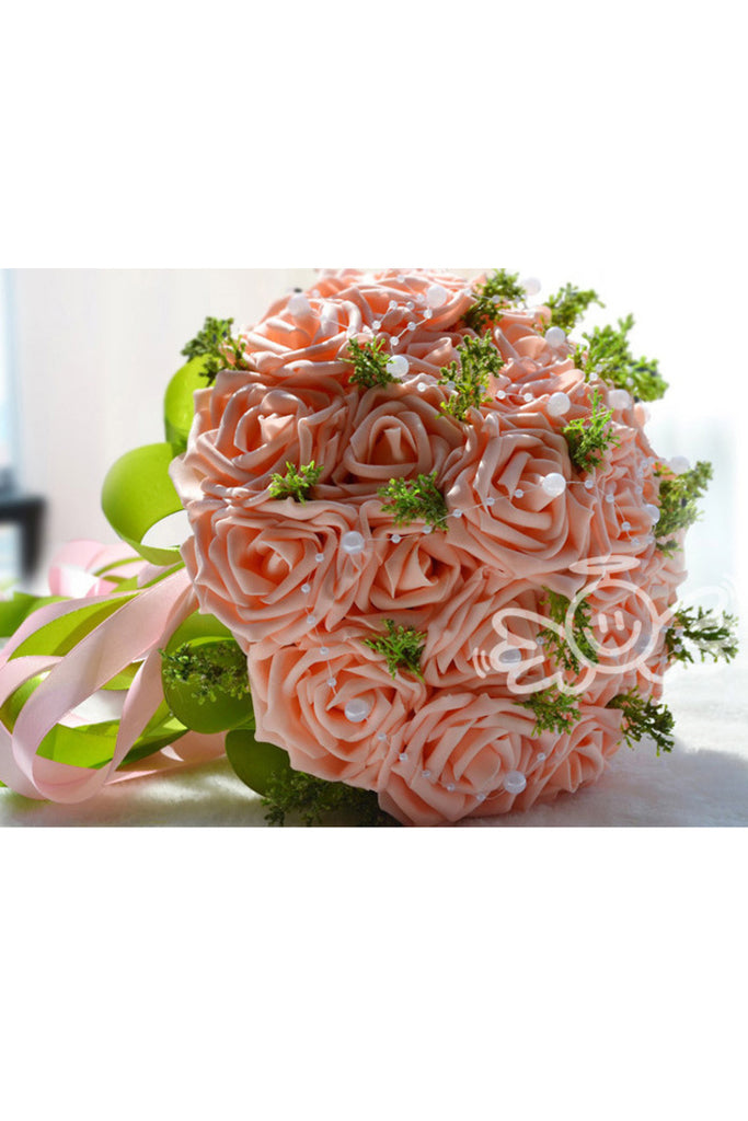 Fascinant mousse ronde Bouquets de mariée
