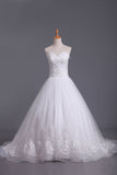 2024 Vintage Wedding Dresses sweetheart A Tulle Ligne Avec Applique Et Sash