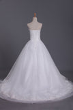 2024 Vintage Wedding Dresses sweetheart A Tulle Ligne Avec Applique Et Sash