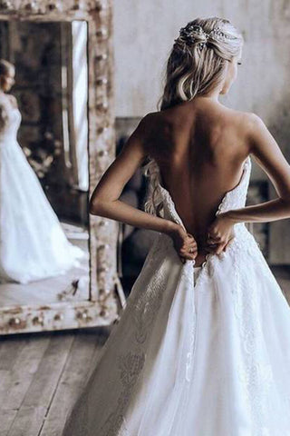 Robes de mariée en dentelle 3D une ligne élégante robe de mariée train train