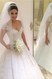 Robes de mariée en ivoire modestes jolies robes de mariée perles robes de mariée