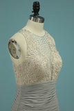 Manteau en mousseline de soie 2024 avec perles et robes de bal appliques