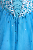 2024 Bicolor robes de Quinceanera robe boule chérie parole longueur avec des perles Tulle Lace Up