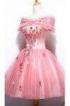 2024 Homecoming Robes A Line Short / Mini Tulle Avec Applique