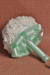 Belle mousse ronde Bouquets de mariée avec strass