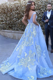 2024 Ball Ball Off The Shoulder Prom Robes Tulle Avec Appliques