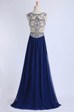 2024 vente chaude Scoop une gamme complète longueur robe de bal Tulle perlé corsage en mousseline de soie Jupe