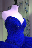 2024 Luxueuses robes de quinceanera Sweetheart Ball Gown Beaded Bodice