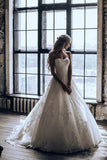 Robes de mariée en dentelle 3D une ligne élégante robe de mariée train train