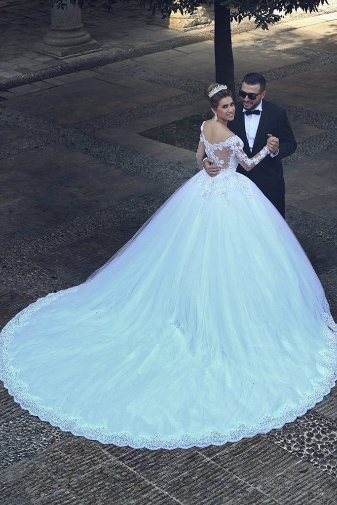 2022 robe de mariage Hot Robes robe de bal Tulle avec appliques