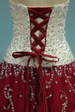 2024 Bicolor chérie Quinceanera robe de bal-parole longueur avec des perles