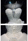 Robe de bal chérie robes de mariée en tulle robes de mariée bustier
