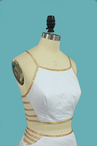 2024 nouvelle arrivée bretelles spaghetti sirène robes de bal Spandex avec des perles