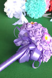 Douce mousse ronde / Ruban Bouquets de mariée